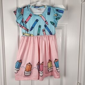 Shein back to school dress size 4y
